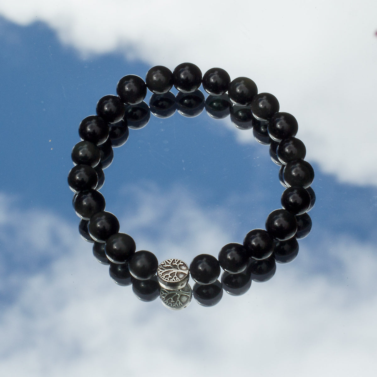 The Power Bracelet -Mi Chakra - Black Obsidian - South Africa