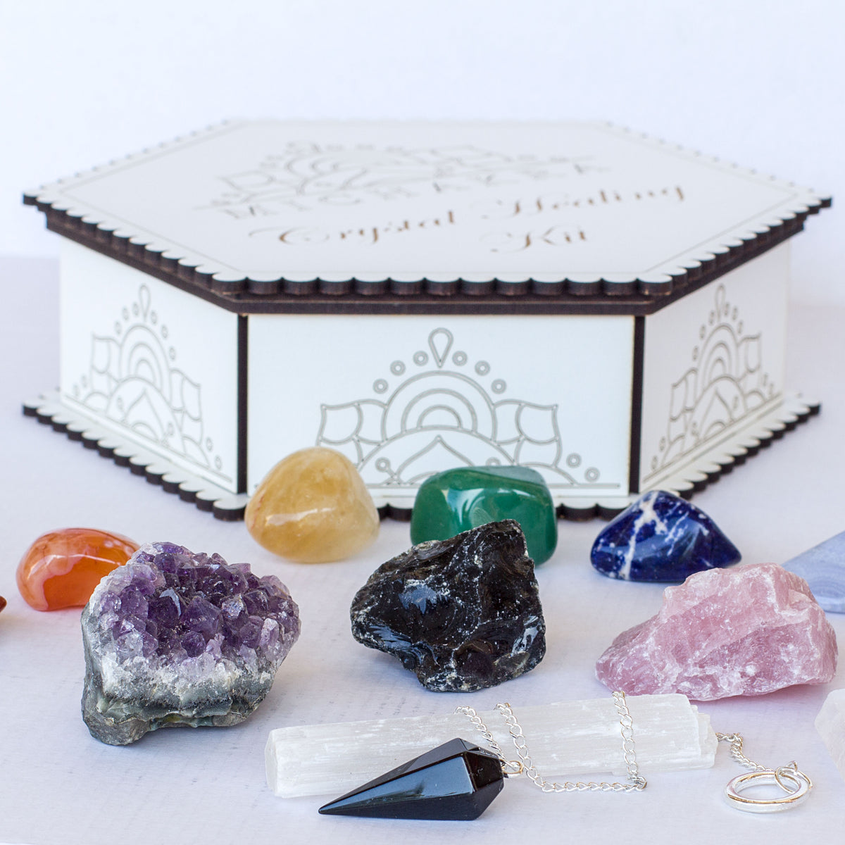 Crystal Healing Kit Mi Chakra