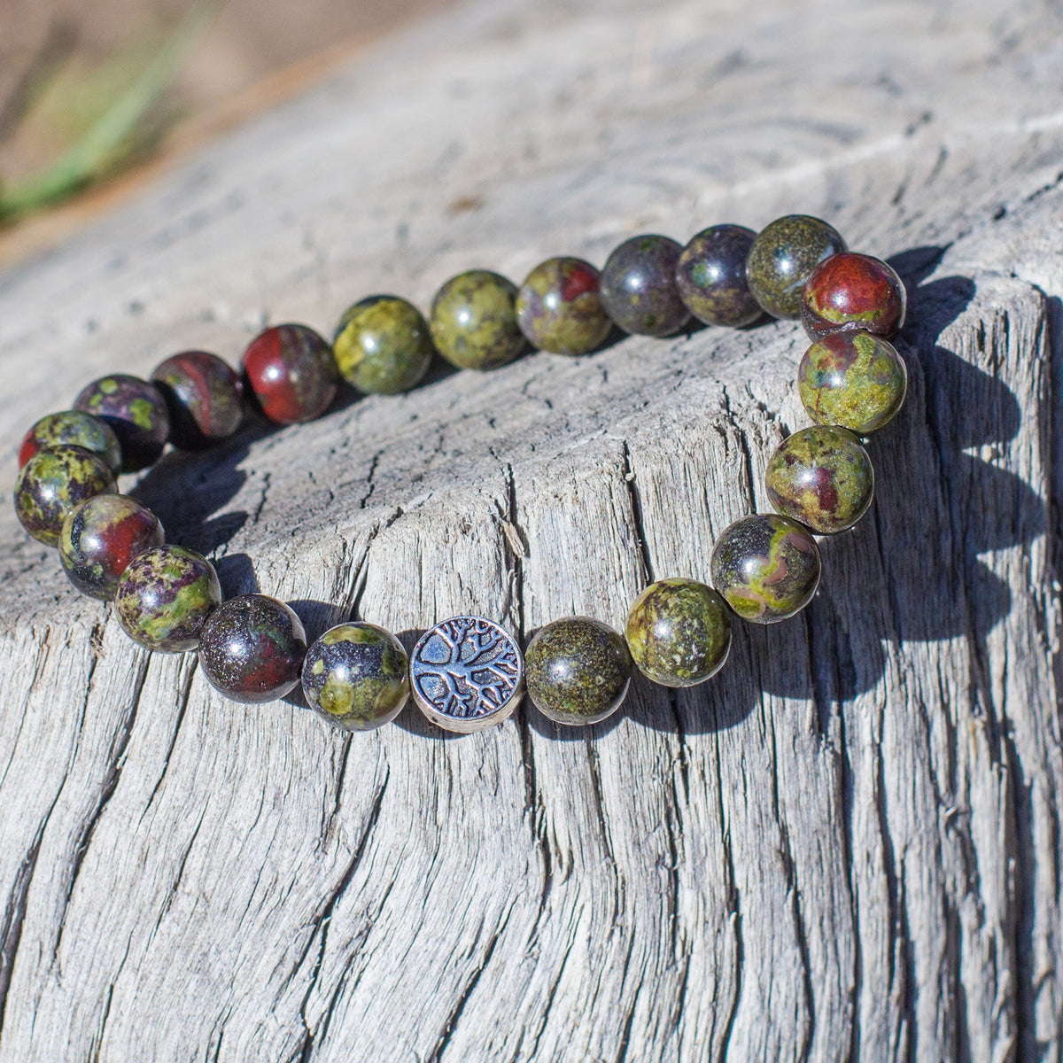 The Dragon Bracelet -Mi Chakra - Dragons Blood Jasper - South Africa