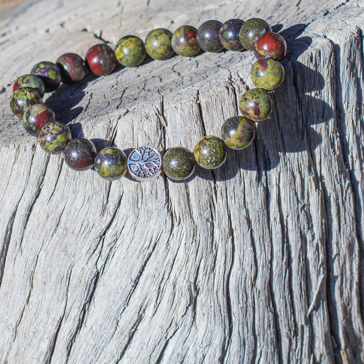 The Dragon Bracelet -Mi Chakra - Dragons Blood Jasper - South Africa
