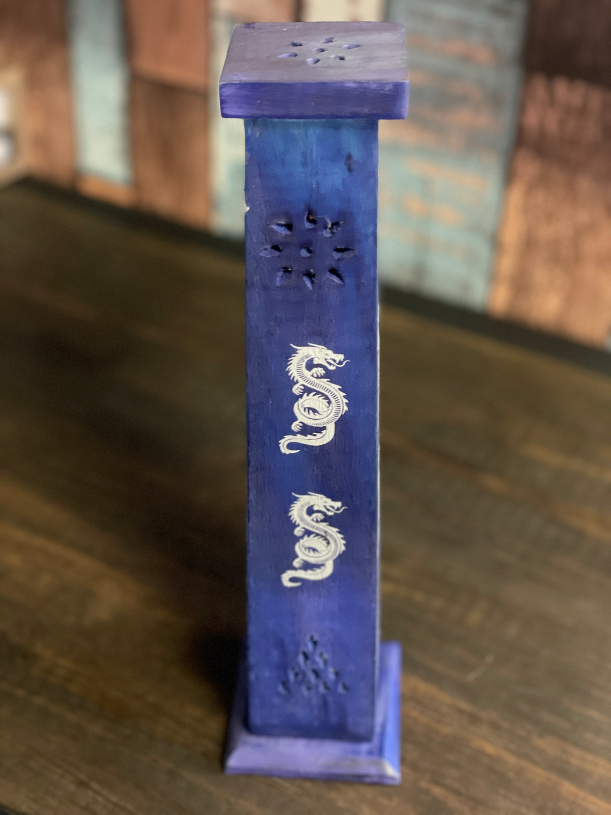Wooden Incense Holder ( Navy ) Mi Chakra 