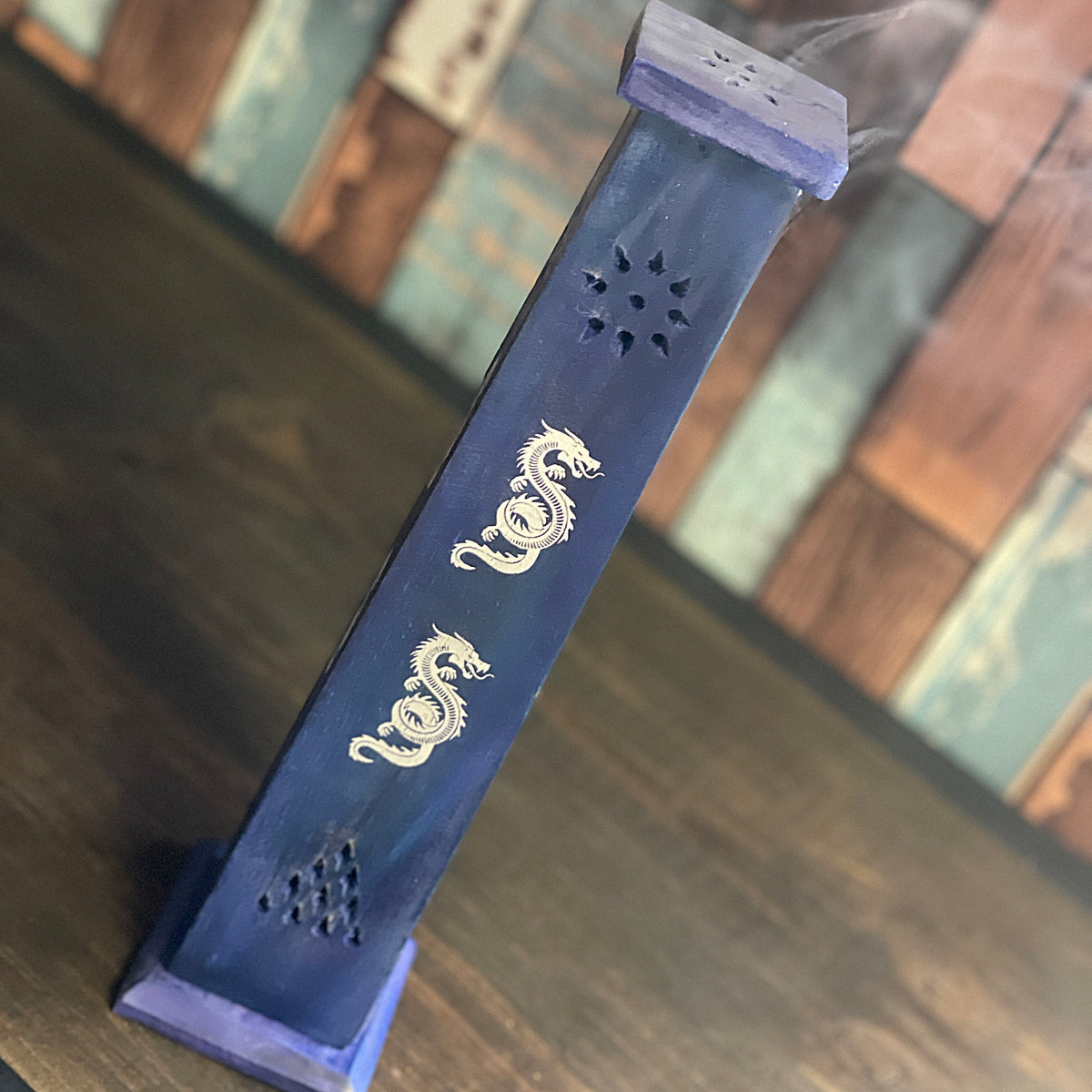Wooden Incense Holder ( Navy ) Mi Chakra 
