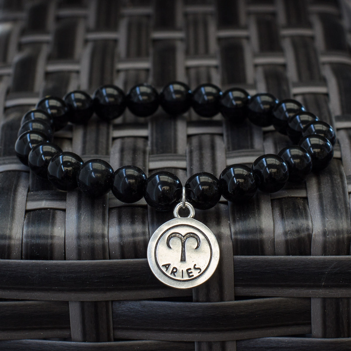 The Stars – Black Obsidian Zodiac Bracelets Mi Chakra
