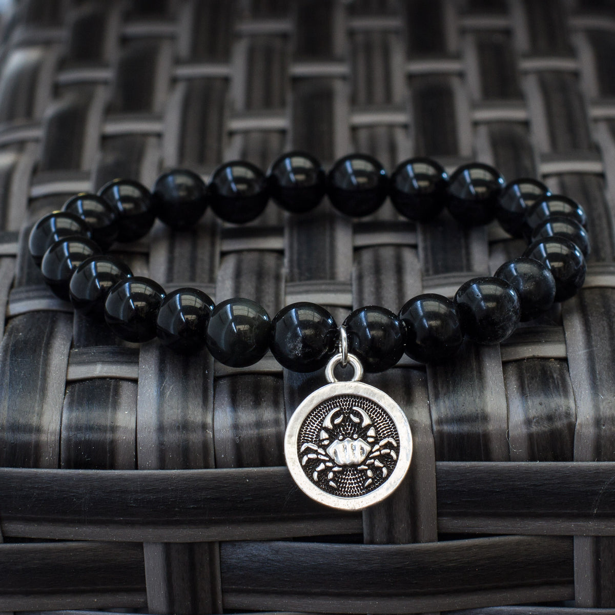 The Stars – Black Obsidian Zodiac Bracelets Mi Chakra