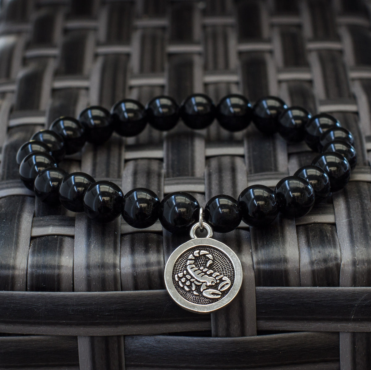 The Stars – Black Obsidian Zodiac Bracelets Mi Chakra