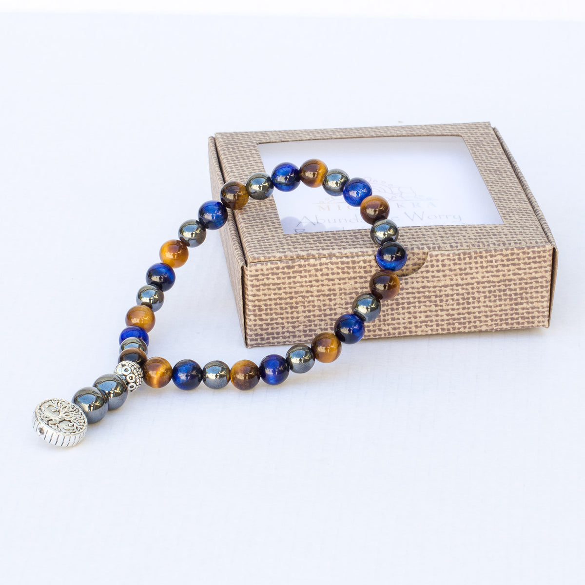 Surrender Worry Beads (Tigers Eye &amp; Hematite) Mi Chakra