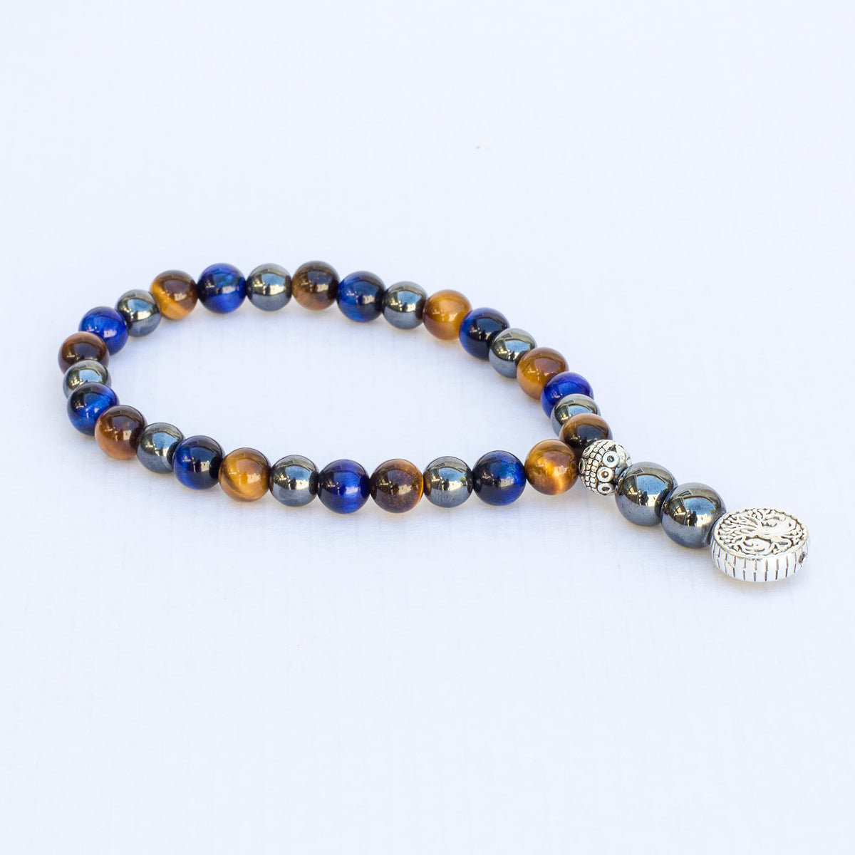 Surrender Worry Beads (Tigers Eye &amp; Hematite) Mi Chakra