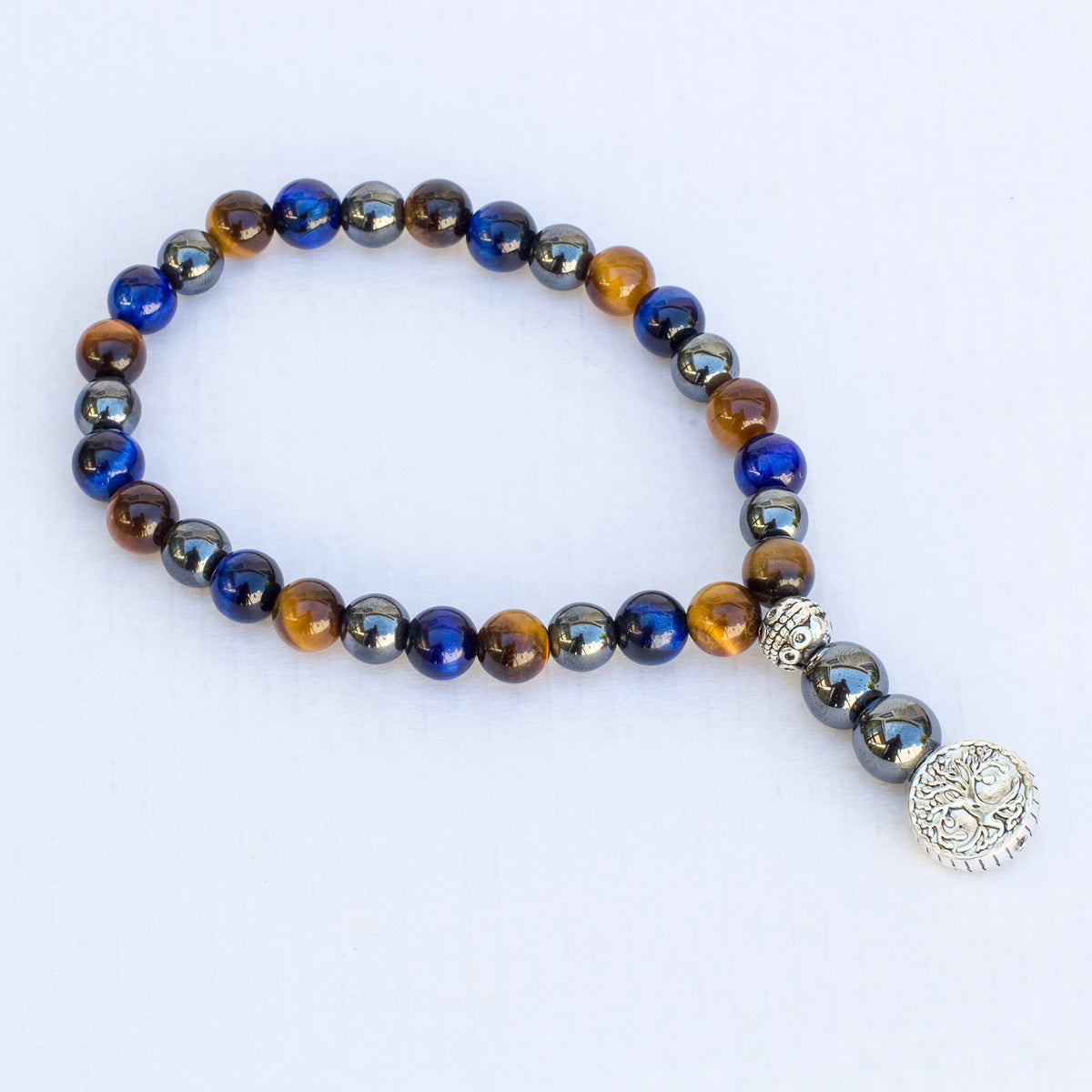 Surrender Worry Beads (Tigers Eye &amp; Hematite) Mi Chakra
